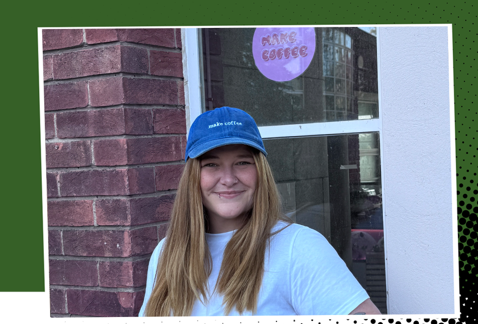 Barista training picture of Collie Barista training picture of Collie